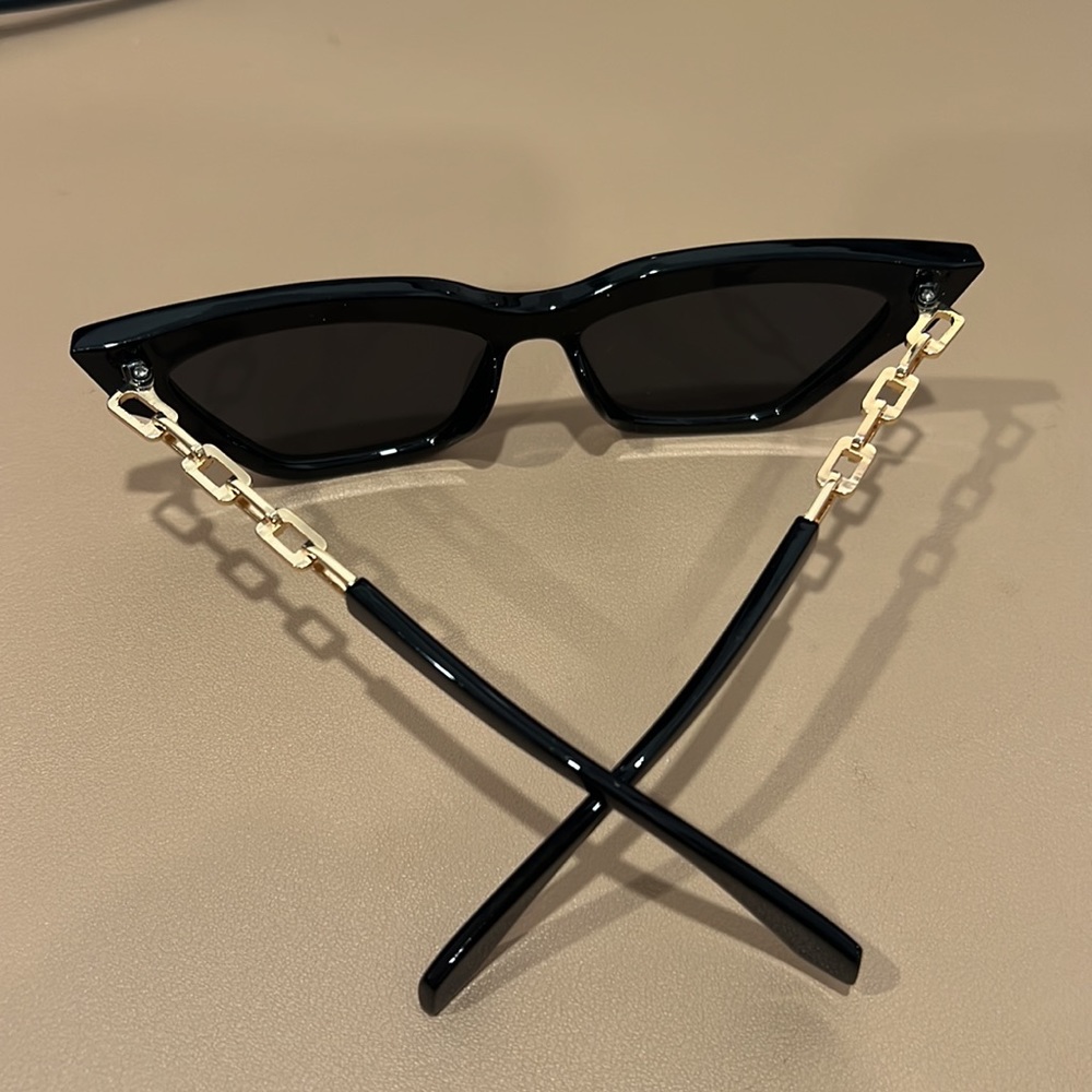 Cat eye sunglasses with gold - Picture 2 of 5